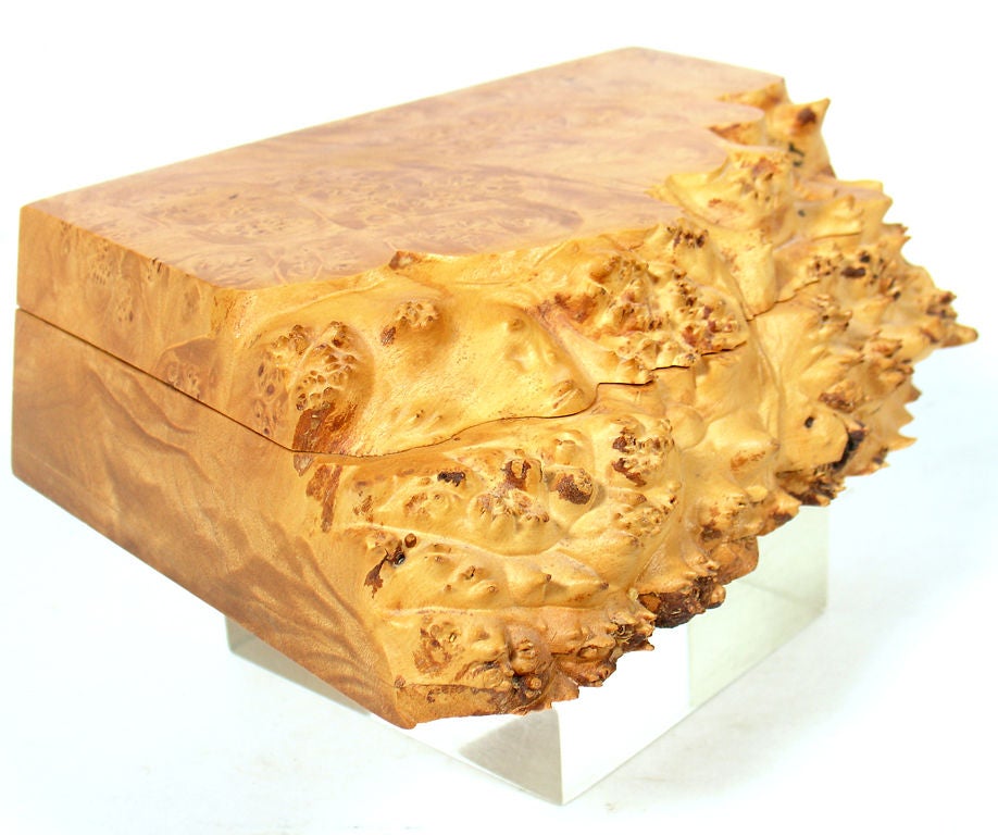 Studio Craft Jewelry Box by Michael Elkan in Birdseye Maple Burl 1