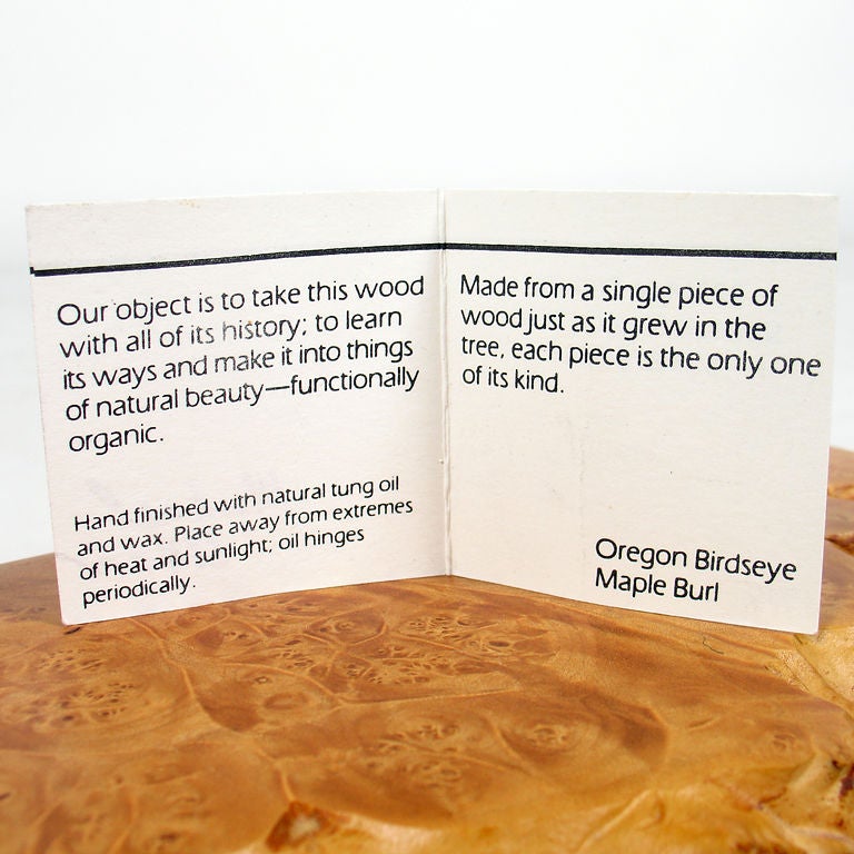 Studio Craft Jewelry Box by Michael Elkan in Birdseye Maple Burl 4