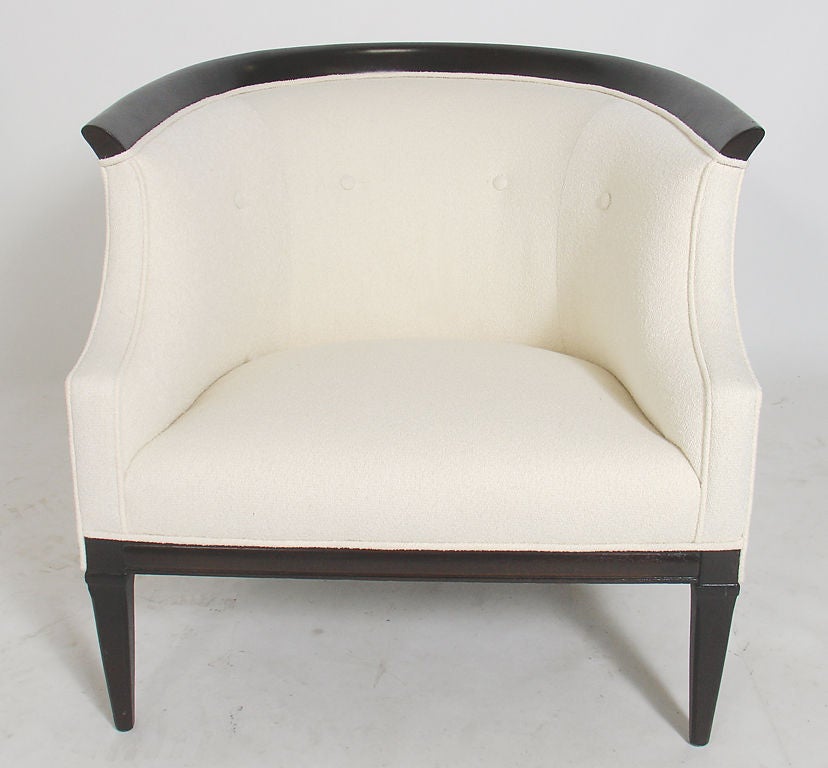 American Pair of Curvaceous Tomlinson Sophisticate Tub Chairs
