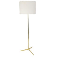 Sculptural Brass Floor Lamp by Paul McCobb for Excelsior