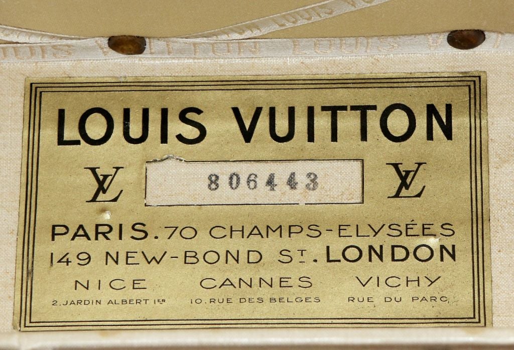 Leather Louis Vuitton Trunk Art Deco Period France Near Mint