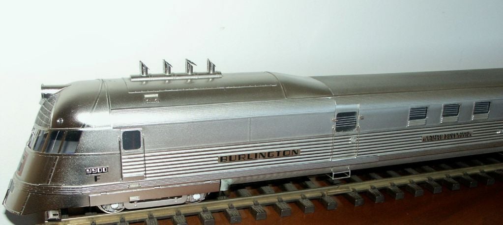 Nickel Burlington Zephyr Train Model