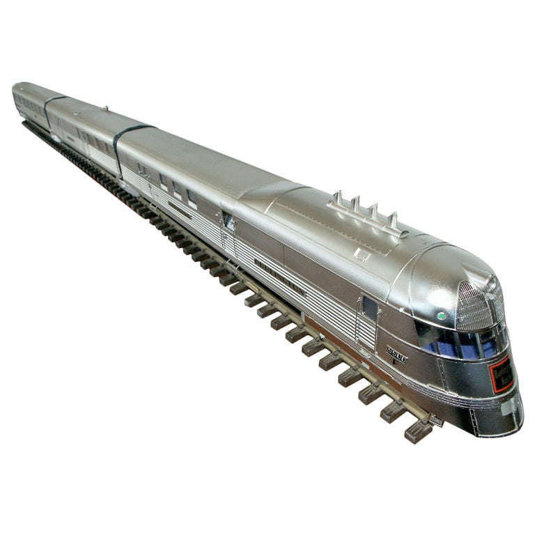 Burlington Zephyr Train Model at 1stdibs