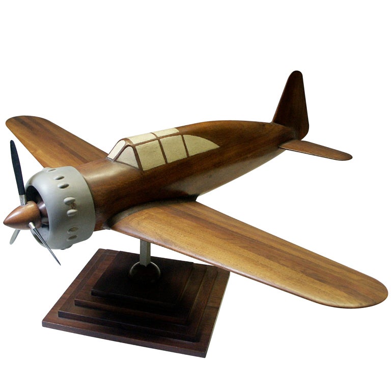 Vintage WWII Fighter Airplane Engineering Test Model For Sale