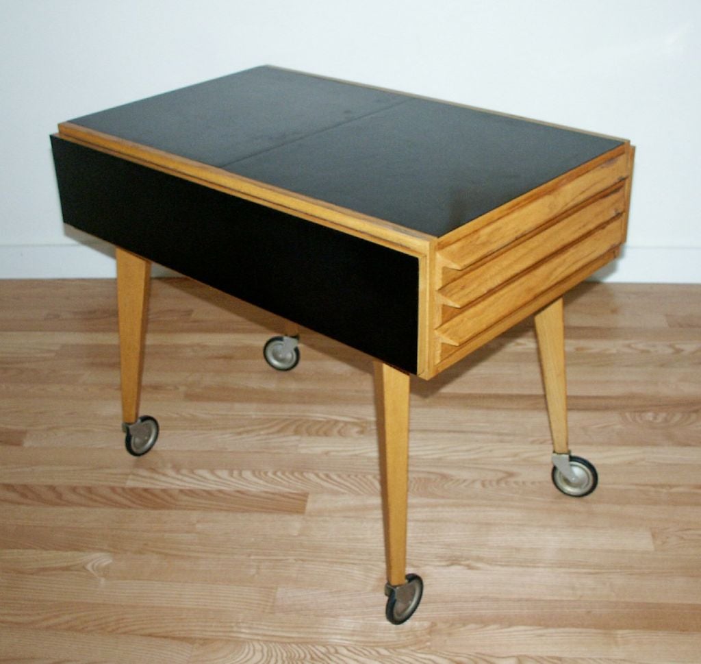 Modernist Mid Century Designer Trolley Table Unusual