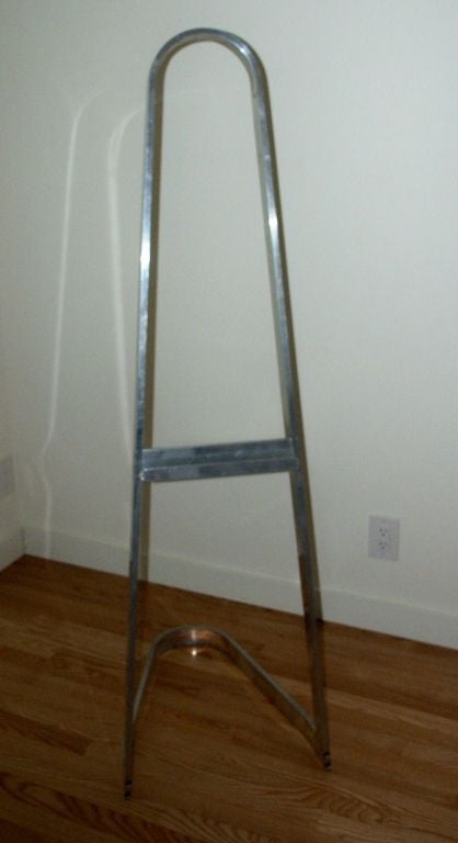 Machine Age Modernist Aluminum Art Display Easel