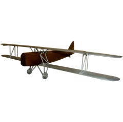 Antique Bi Wing Airplane  Wind Tunnel Model