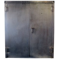 Vintage Wall Mount Steel Cabinet