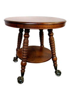 Antique Oak Parlor Table