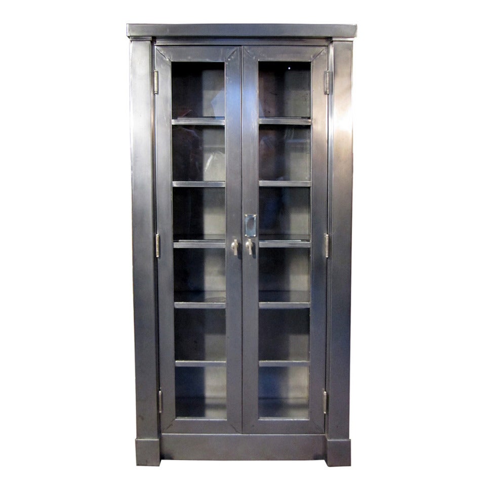 Arts and Crafts Style Steel Cabinet