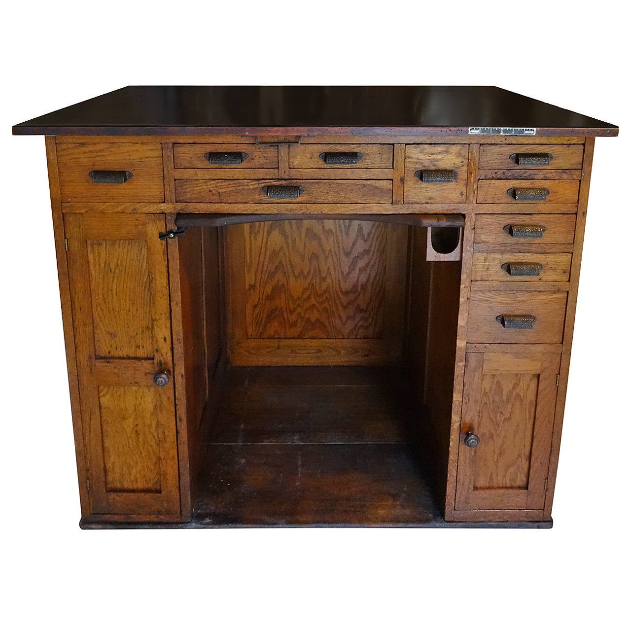 Oak Jewelers Desk at 1stDibs