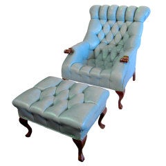 Vintage Baby Blue Rip Van Lee Chair