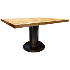 Maple-Top Industrial Table