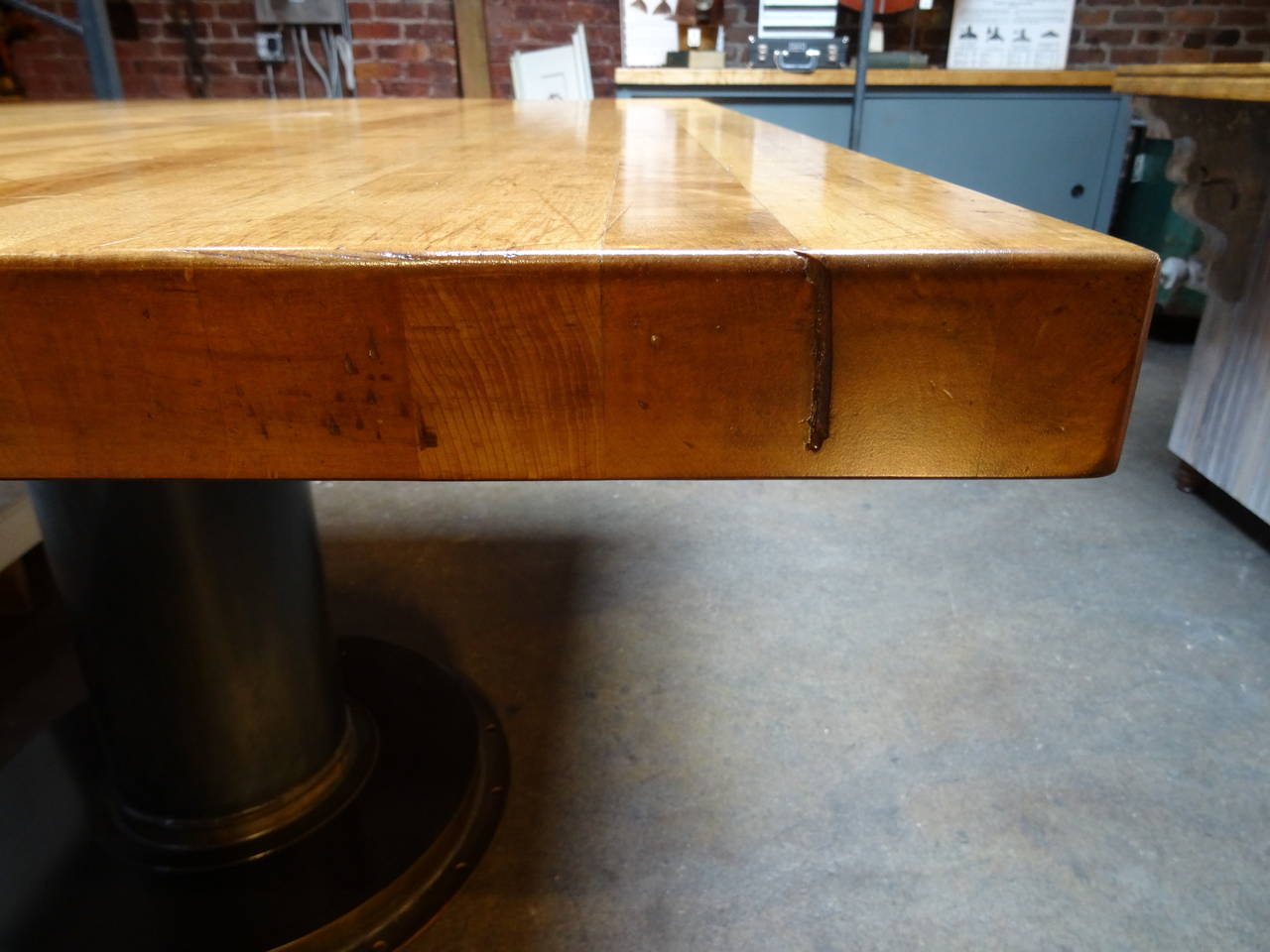 Maple-Top Industrial Table 2