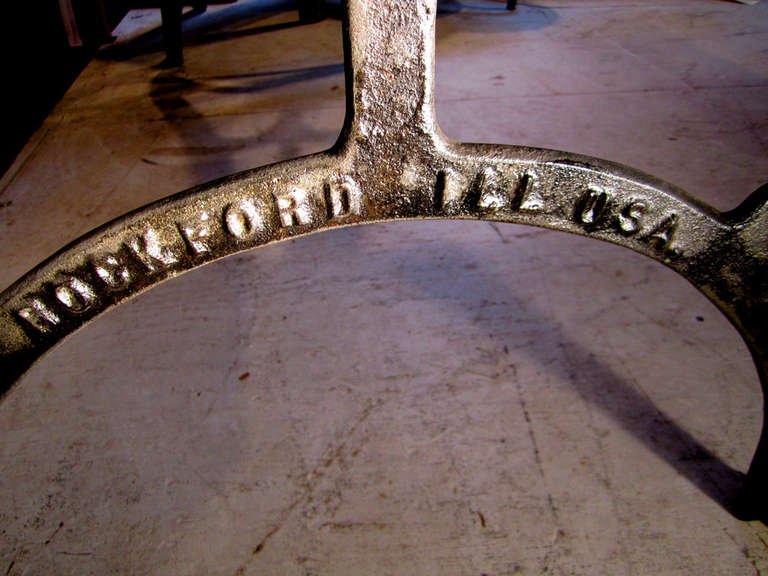 Industrial Table with Cast Iron Legs 2