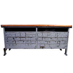 Industrial Steel Sideboard Cabinet