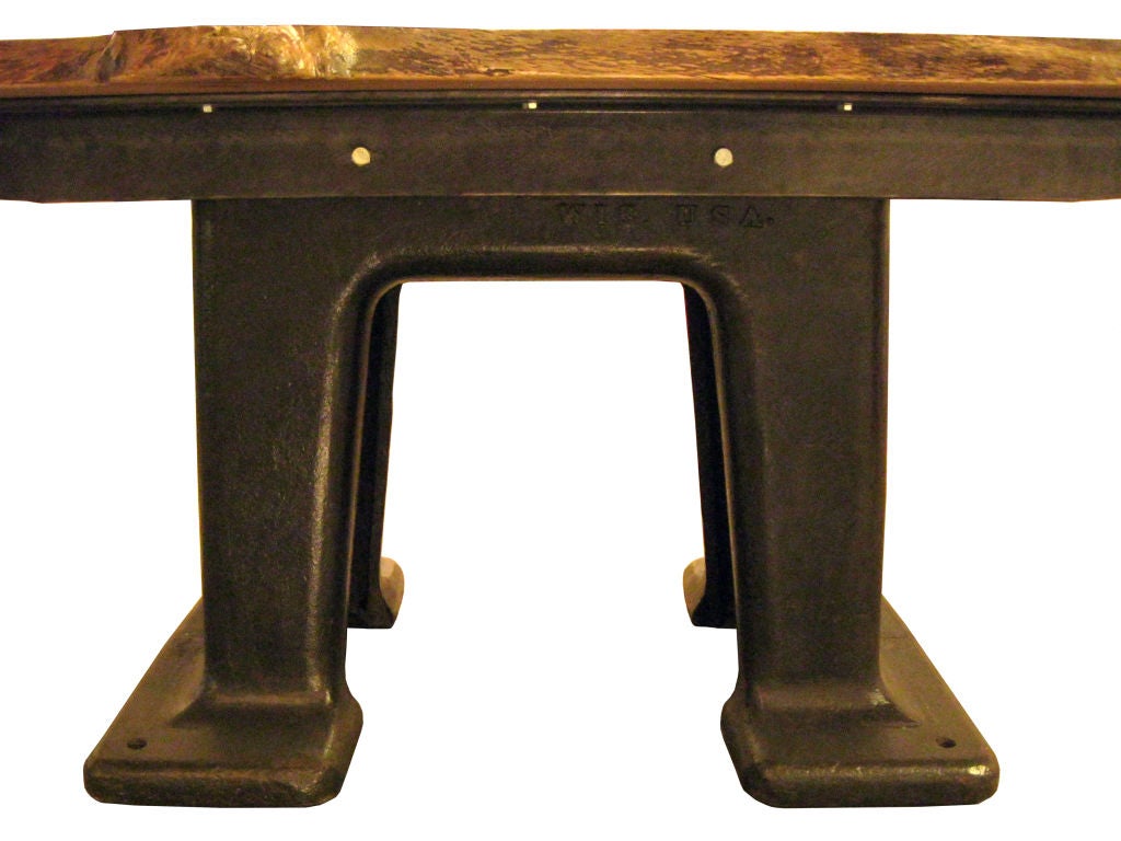 American industrial dining table For Sale