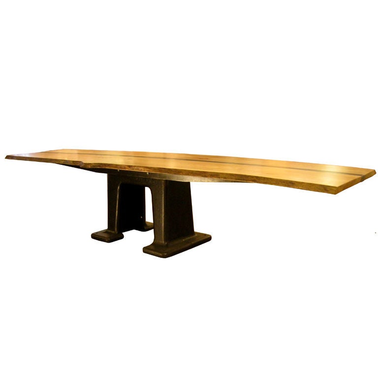 industrial dining table For Sale