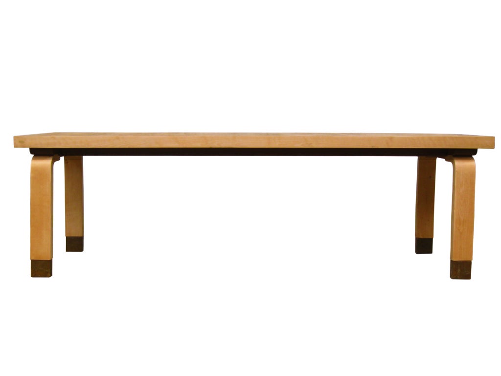 library/dining table by Alvar Aalto