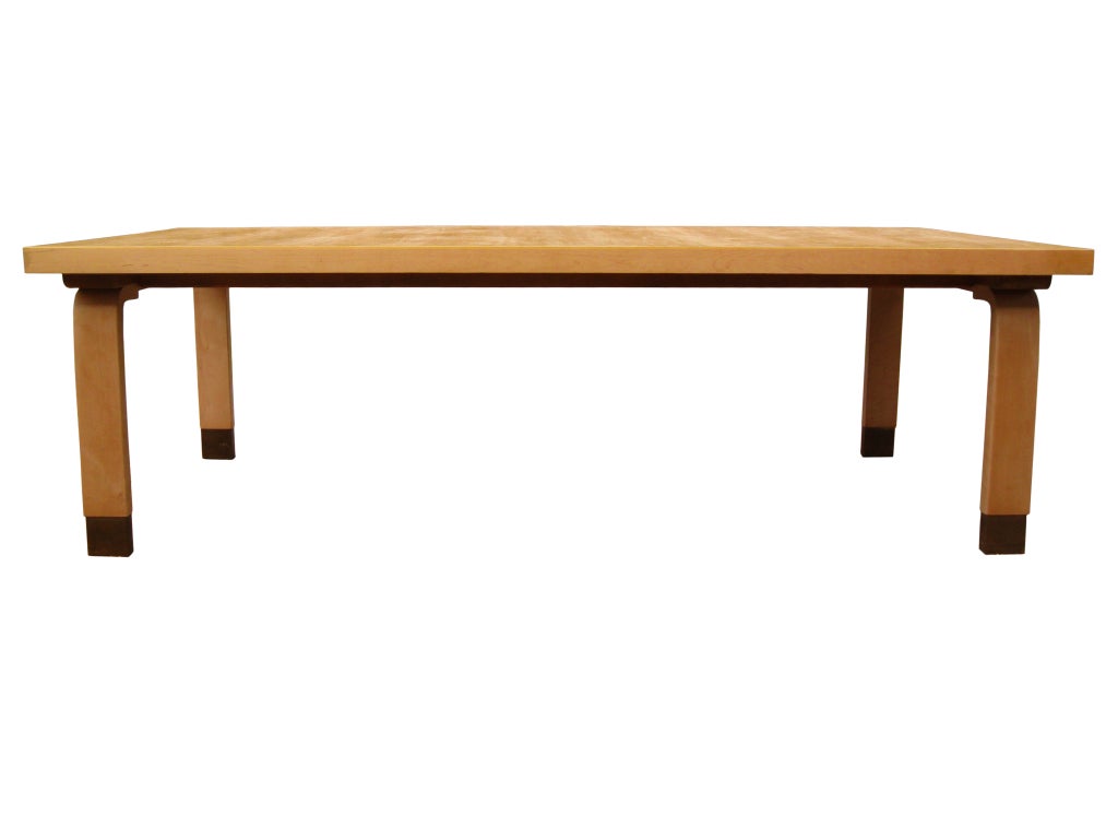 mid century modern<br />
birch laminate library/dining tables<br />
providence known