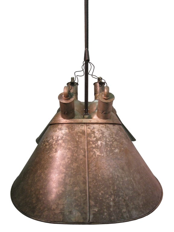 Mid-20th Century Industrial Chandelier