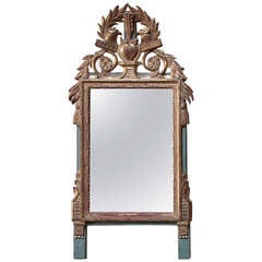 Small French Provincial Louis XVI Style Gilt Mirror