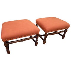 Unusual Pair of 17th Century French Provincial Benches