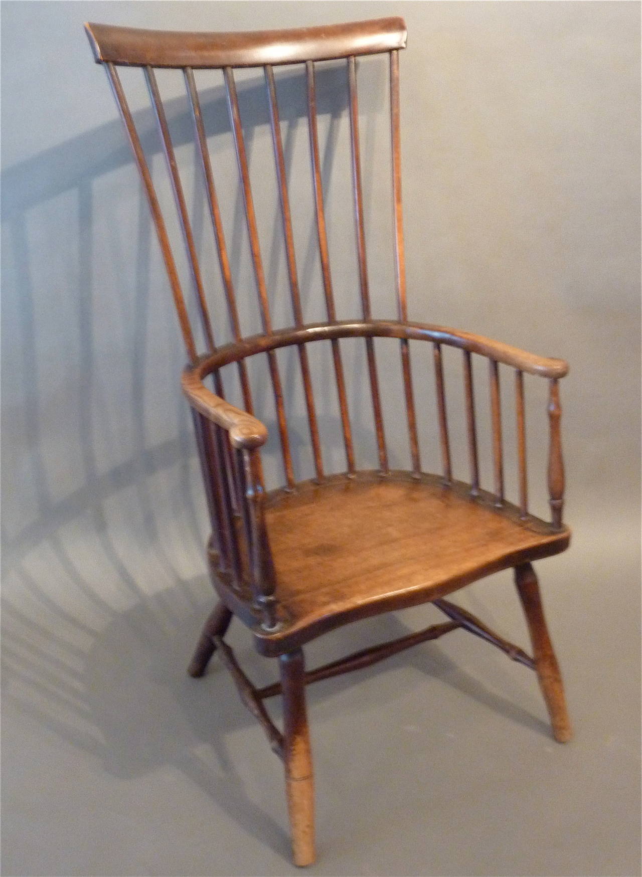 Ash 18th Century English “Comb-Back” Windsor Armchair