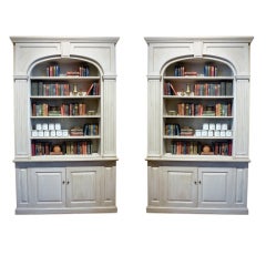 Pair of Georgian Style Architectural Bookcases.
