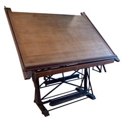 Antique  19th Century French Drafting Table.