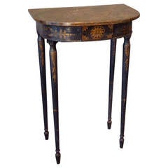 Small 19th Century Italian Neoclassical Painted Console Table