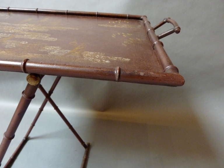Mid-20th Century A Painted Italian Metal Tray Table
