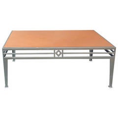 Mid-Century Modern Steel Coffee Table