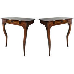 Small Pair of Louis XV French Provincial Console Tables 2