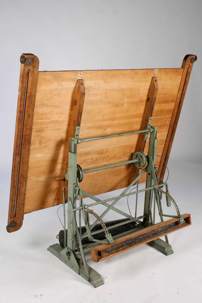 A Belgium Industrial Mechanical Architect's Drafting Table ...