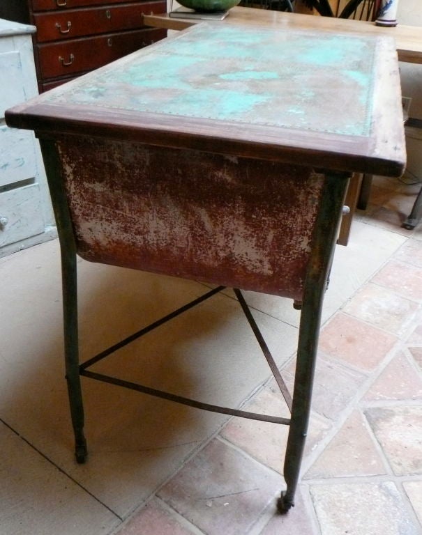 20th Century American Zinc and Copper Double Sink