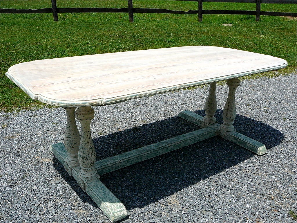 19th Century Danish Trestle Table.