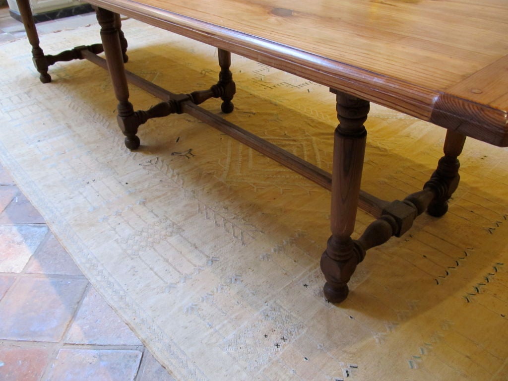 Pine French Provincial Farmhouse Dining Table