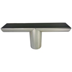 Polished Stainless Steel Console Table