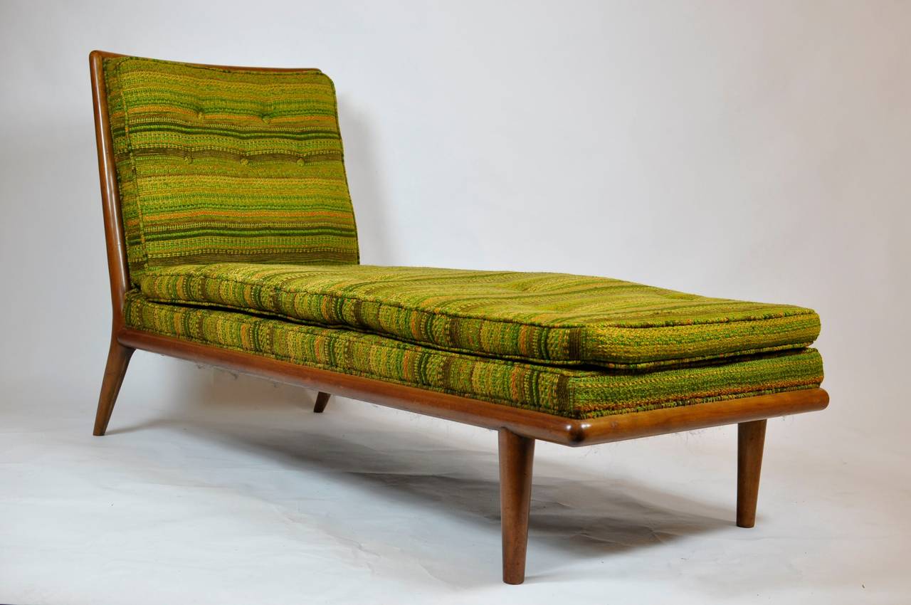 T.H. Robsjohn-Gibbings Chaise Longue In Good Condition In Turners Falls, MA
