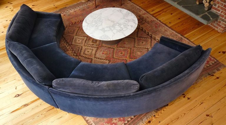 Milo Baughman Curved Sofa 1