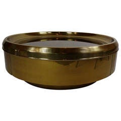 Mastercraft Brass And Mirror Coffee Table