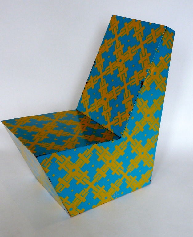 1960's GRAPHIC PRINT CHAIR
