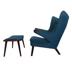 Hans Wegner Papa Bear Chair And Ottoman