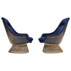 Pair of Warren Platner Lounge Chairs 11