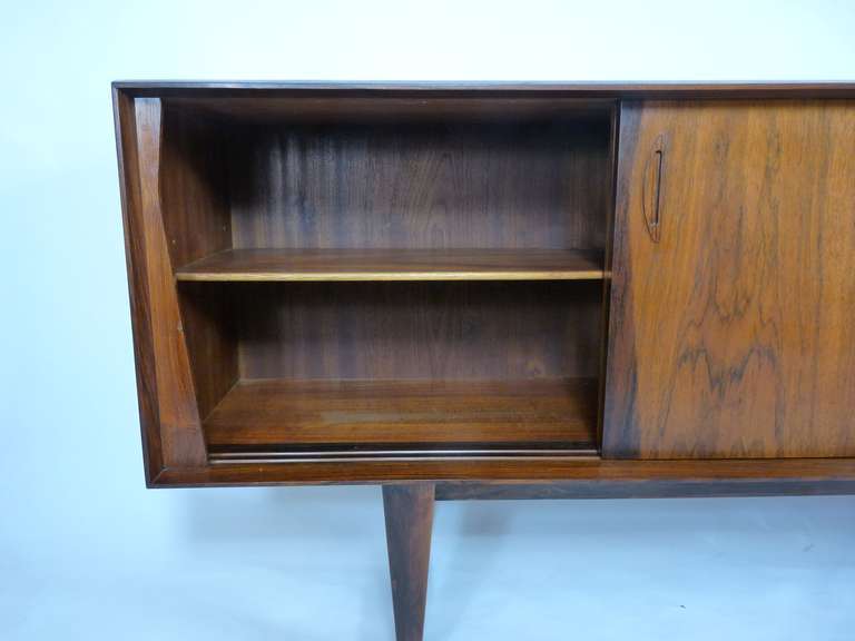 20th Century Exceptional Danish Rosewood Credenza For Sale