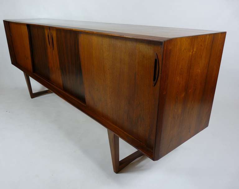 Exceptional Danish Rosewood Credenza For Sale 2