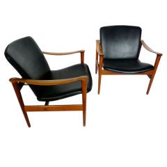 Fredrik Kayser Rosewood Lounge Chairs