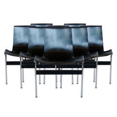 Set of 8 T-chairs By Katavolos, Littell And Kelley For Laverne