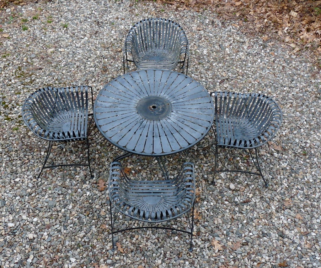 Unknown Outstanding Iron Garden Patio Table And Chairs